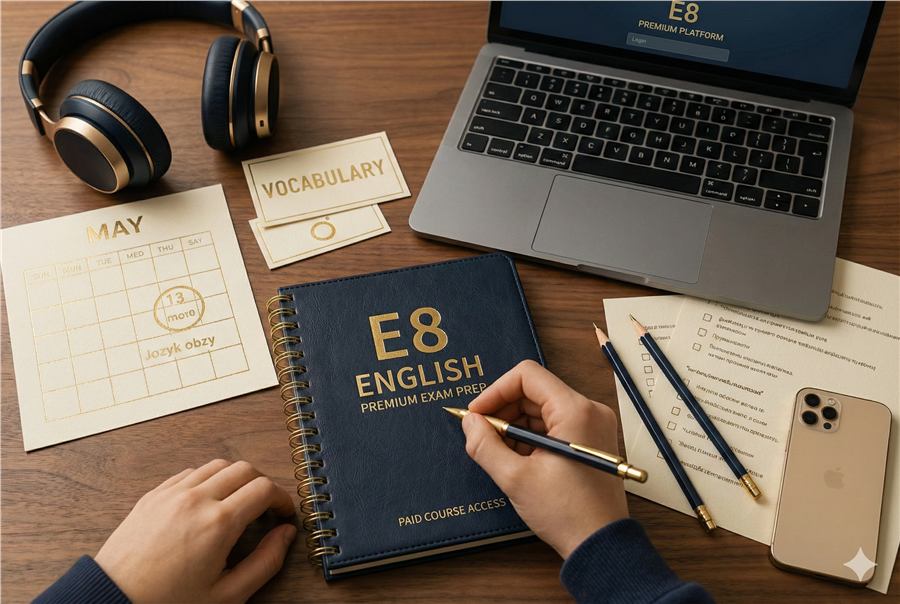 Okładka produktu E8 Angielski Premium